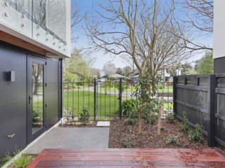 Outside patio and fence